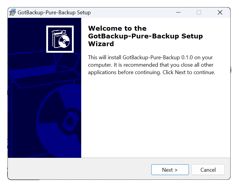 Gotbackup installer